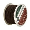 thumbnail image 2 of Mandala Crafts 1mm 109 Yards Jewelry Making Beading Crafting Macramé Waxed Cotton Cord Thread (Bistre Brown), 2 of 2