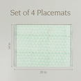 thumbnail image 5 of over&back Set of 4 Hand-Blocked Placemats - Colorful Dining Table Mat - Each Placemat is Unique - 100% Cotton - Machine Washable - Kitchen and Home Decor - Green Leaf, 5 of 10