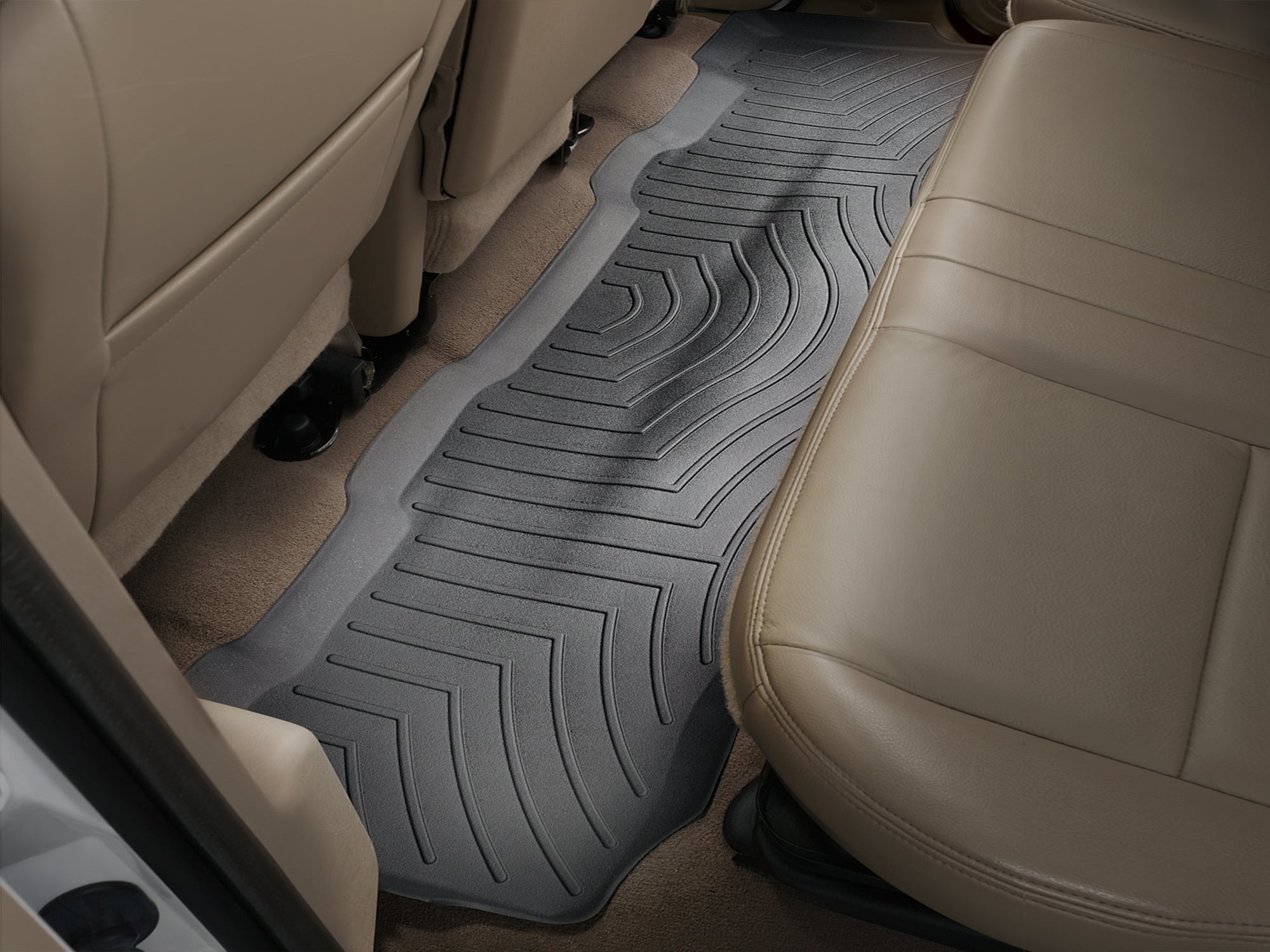 WeatherTech Custom Fit FloorLiners compatible with 1999-2007 Ford Super Duty - 2nd Row, Black
