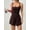 Coffee, variant on UDAUDU Womens Summer Rompers Casual Knit Spaghetti Strap Sleeveless One Piece Shorts Jumpsuit Beach Vacation Outfits Khaki S