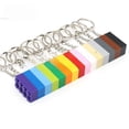 thumbnail image 1 of Juguete de partículas pequeñas, llavero de ladrillo de 2 × 4 de alto, regalo creativo, bloques de construcción, 15 colores opcionales, 1 of 2