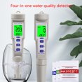 thumbnail image 4 of Digital pH Meter 4 in 1 pH TDS EC Temp High Accuracy Pen Type Tester Pocket Size Water Quality Tester for Drinking Water, 4 of 7