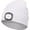 White, variant on Beanie Hat with Light Winter Knit Lighted Headlight Hats USB Rechargeable