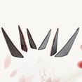 thumbnail image 3 of 6PCS Universal PP Surface Car Bumper Front Lip Splitter Wrap Angle Spoiler Pala (Negro), 3 of 7