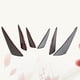 thumbnail image 3 of 6PCS Universal PP Surface Car Bumper Front Lip Splitter Wrap Angle Spoiler Pala (Negro), 3 of 7