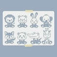thumbnail image 2 of 1Pc Large Baby Animal Stencils for Painting Small Lion Rabbit Elephant Fox Crocodile Giraffe Stencil Template, 2 of 6