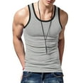 thumbnail image 6 of Mens Workout Tank Tops Casual Athletic Quick Dry Muscle Tops Sports Sleeveless Tee Shirts Summer Undershirt Vest Grey XL, 6 of 8