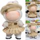 thumbnail image 2 of Fashion Preppy Dress & Beret Outfit Set for Labubu Vinyl Plush, 15cm/17cm Labubu Dolls Clothing Accessories, 2 of 5