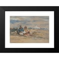thumbnail image 2 of Hercules Brabazon Brabazon 18x14 Black Modern Framed Museum Art Print Titled - Two Figures, 2 of 5
