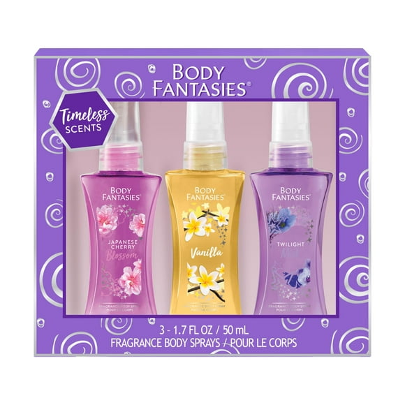 Set de regalo navideño de 3 unidades en spray corporal para Body Fantasies