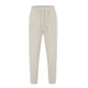 thumbnail image 5 of Pantalones de color liso con cintura elástica para hombre: pantalones informales holgados y transpirables, mezcla de lino, para la playa en verano y para el día a día., 5 of 6