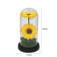 thumbnail image 5 of Regalo creativo, girasol, flor eterna, cubierta de vidrio, girasol, luz de noche, pantalla de lámpara acrílica, decoración, 5 of 5