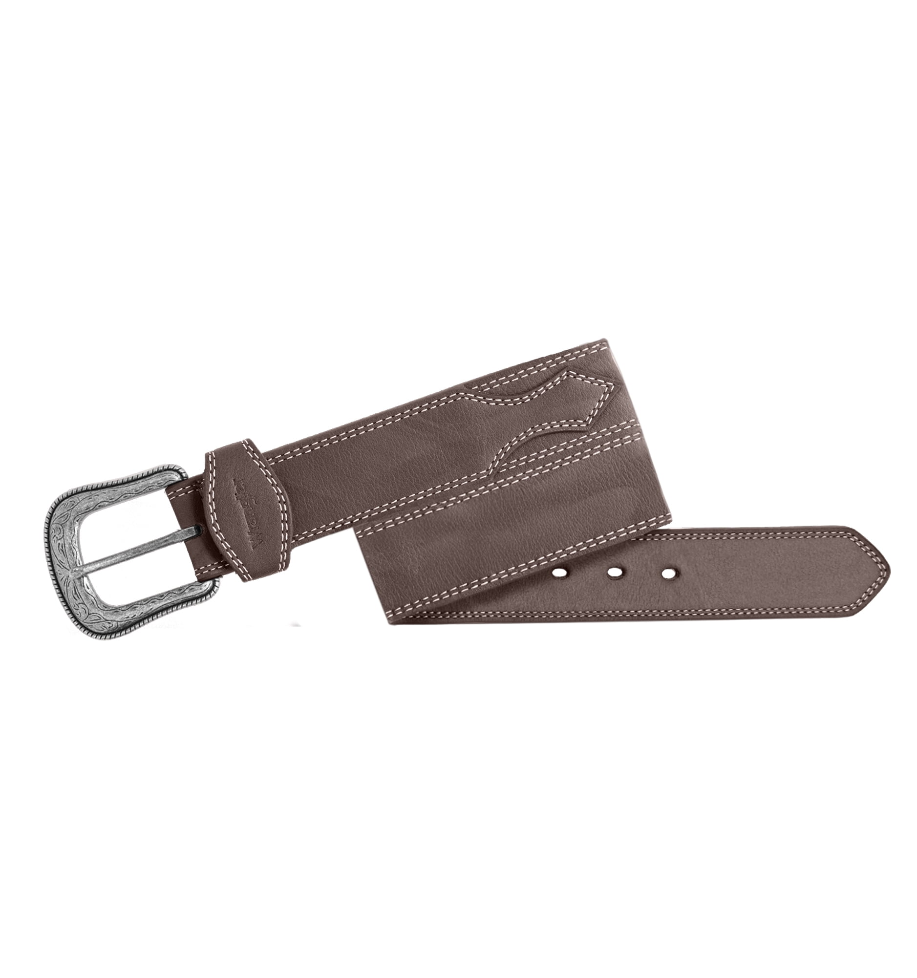 Men's Wrangler 38mm Leather Western Buckle Belt