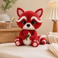 thumbnail image 6 of Crochetta Crochet Kit for Beginners - Crochet Starter Kit, Crochet Raccoon Doll DIY Kit, Learn to Crochet Kits for Adults, DIY Knitting Supplies, Rose‑Holding Raccoon(Red), 6 of 6