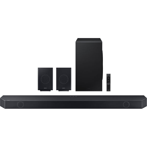 Restored SAMSUNG Q-Series 11.1.4ch Wireless Dolby Atmos Soundbar + Rear Speakers w/ Q-Symphony HW-Q990C/ZA (Refurbished)