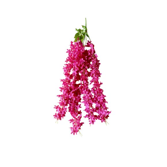 J-093 B Fleur Artificielle Lilas Vigne Décoration Suspendue - 31.5 Pouces - Fausses Fleurs de Plafond pour Décoration d'Arche de Mariage Fête Maison Bureau avec Feuilles et Bourgeons Réalistes