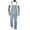 Light Blue, variant on Homenesgenics Mens Bib and Brace Overall Jeans Men Casual Fashion Soid Breast Pocket Washed Ripped Denim Bib Long Pants Cargo Pants