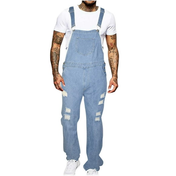 DDAPJ pyju Salopette en Denim pour Homme Automne prime day 2023 Liquidation, Salopettes pour Hommes Coupe Ample à Jambe Grand Pantalon de Travail de Poids Moyen avec Bretelles Ajustables et Poches à Outils Pratiques