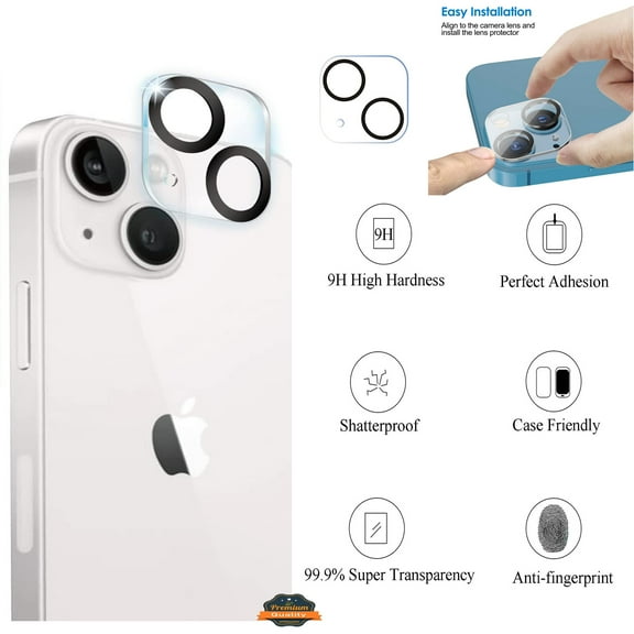 Xpression Camera Lens Protector for Apple iPhone 14 Plus (6.7") Tempered Glass Camera Lens Cover Back Screen Protector [Case Friendly] [Scratch-Resistant] [ HD Clear ]
