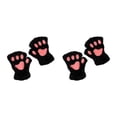 thumbnail image 1 of kurtrusly Restez Élégant avec des Gants Mignons Sans Doigts Cadeaux Réfléchis Gants Demi-Doigts Noir 2Ensemble, 1 of 6
