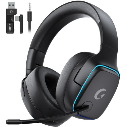 2.4GHz Gaming Headset for Switch / PS5 / PS4, RGB , Black