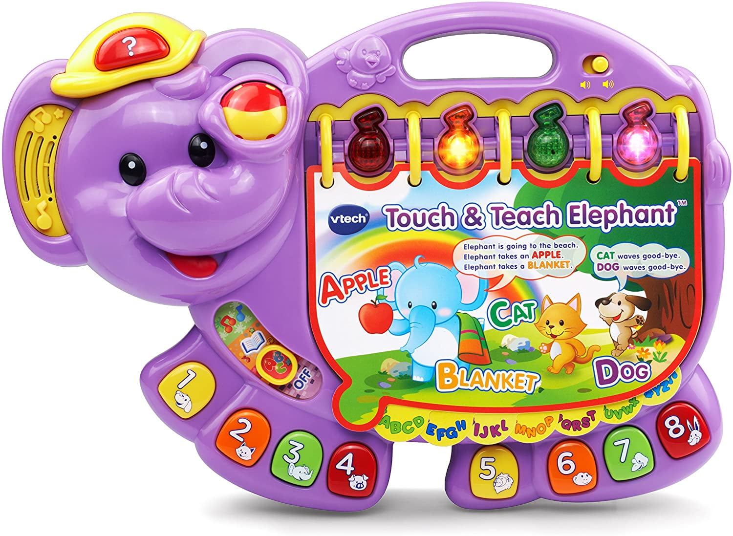 VTech Touch and Teach Elephant, Purple - Walmart.com