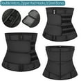 thumbnail image 3 of SHAPERIN Women Workout Waist Trainer Tummy Slimming Sheath Trimmer Belt Latex Shapewear Sauna Body Shaper Corset Sweat Reducing Girdles, 3 of 7