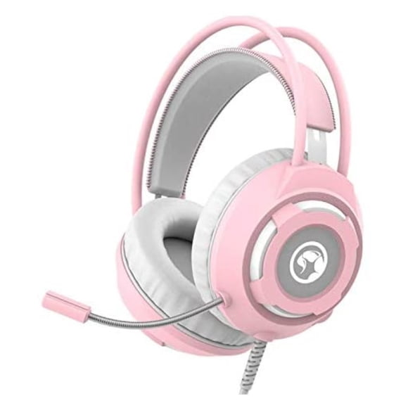 Diadema Gaming Marvo HG8936 PC 2x3.5mm + USB Luz Blanca