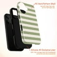 thumbnail image 4 of Minimalist Wavy Stripe Phone Case, Sage Green & Cream Aesthetic Patterned Phone Cover, Modern Retro Vibe for iPhone 16 15 14 13 12 11 Pro Max Plus Mini, 4 of 6