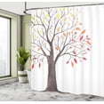 thumbnail image 5 of Ambesonne Nature Shower Curtain, Forest Trees with Leaves, 69"Wx84"L, Multicolor, 5 of 5