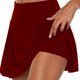 thumbnail image 2 of Falda con pantalones cortos para mujer, pantalones cortos falsos de 2 piezas, falda de entrenamiento de cintura alta para verano, 2 of 5