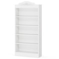 thumbnail image 3 of Resenkos Bookshelf, Storage Shelf, Bookcase,72" Modern Bookshelf, Freestanding Etagere Bookcase with Storage Shelves,White, 3 of 5