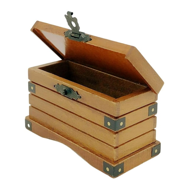 Caja de Simuda 1/12, Muebles de Escena de Vida Simuda, Juguete de Madera pa DIY, Accesorios de Muñecas, Adornos pa Hugo mini caja de arcilla