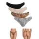 Charmo Sous-vêtements pour Femmes Culotte Sans Couture en Nylon Bikini Strings Sous-Vêtements 4 Pack – image 1 sur 6
