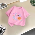 thumbnail image 5 of Xyant Halloween Shirts for Girls Cute Pumpkin Ghost Graphic Tee Toddler Kids Fall Short Sleeve Tops,Size 13-14 Years, 5 of 5