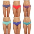 thumbnail image 2 of Just Intimates Thongs / Underwear / Panties for Women (Pack of 6) (Group 1, Small), 2 of 4