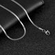 thumbnail image 2 of Collar De Cadena Plana De Acero Inoxidable De 3 Mm De Ancho De Serpiente De Espiga Para Hombres Mujeres Chokers Clavícula Joyería Regalo, 2 of 4