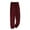 Wine#9527, variant on BOOMNY Men's Pajama Pants Wide Leg Thick Fleece Pajamas Pants for Men Solid Color Soft Pj Bottoms Pant With Pockets Warm Thermal Fall Winter Homewear Loungewear
