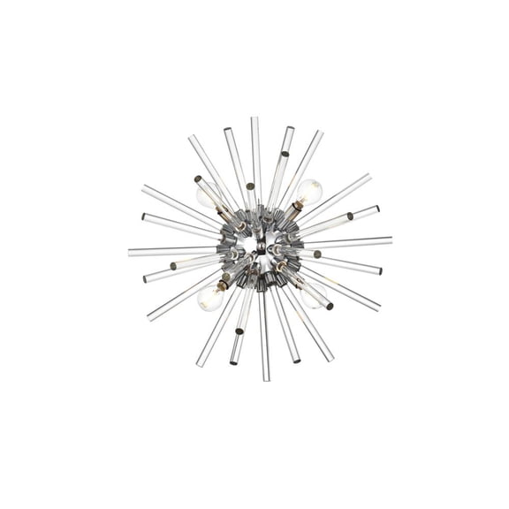 Sienna 18 inch crystal rod wall sconce in chrome