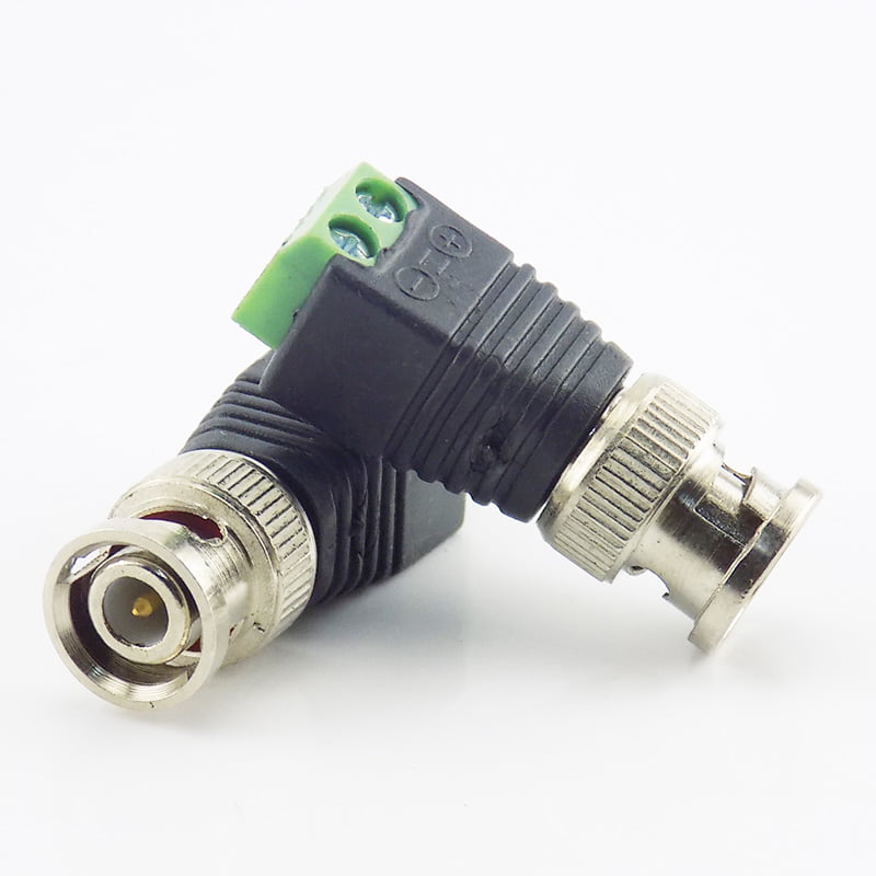 2/5/10X BNC Male Plug to RCA Female  Coax Cable CCTV Video Adapter Connector . 