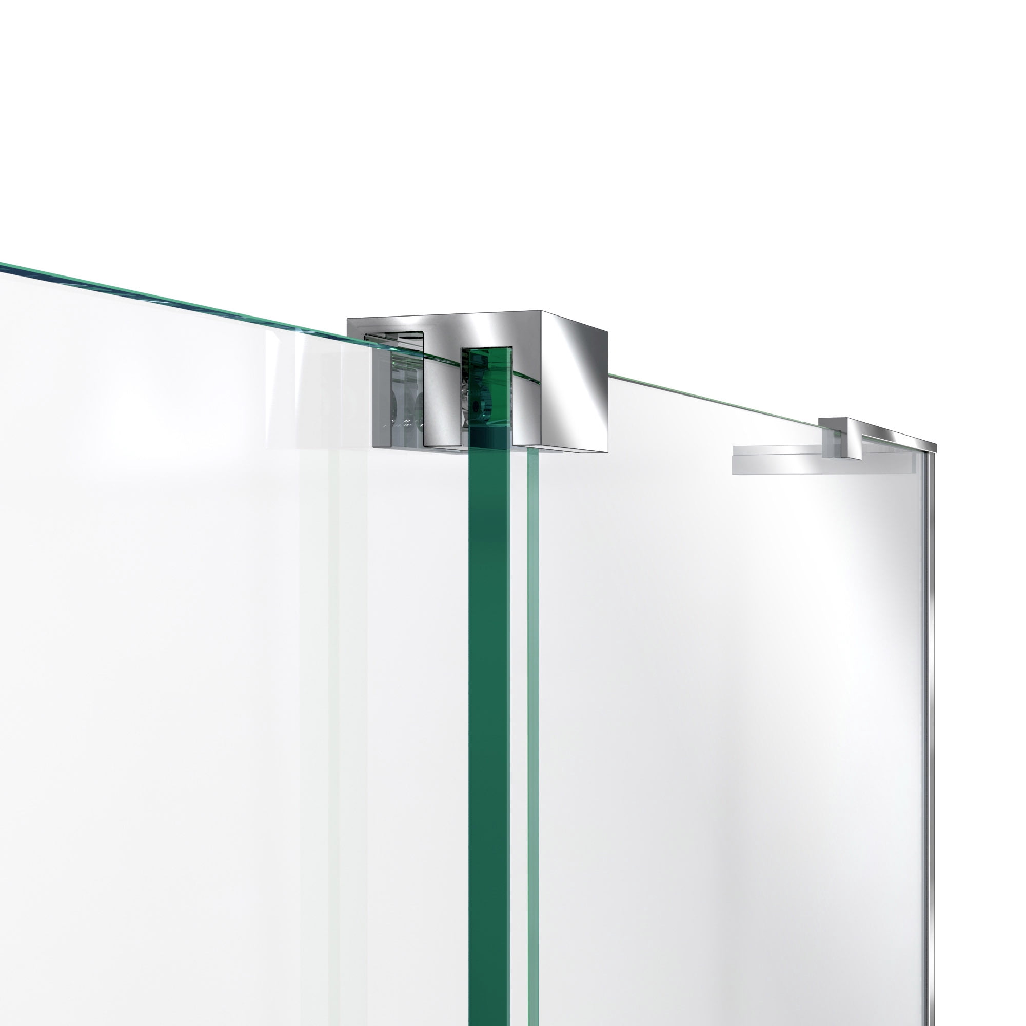 DreamLine Mirage-X 55 - 59 inch W x 71 inch H Frameless Sliding Shower Door in Chrome; Left Wall Installation