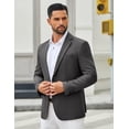 thumbnail image 2 of COOFANDY Mens Sport Coats Casual Blazer Stylish Two Button Lightweight Suit Jacket for Daily Wedding, 2 of 6
