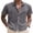 Dark Grey, variant on COOFANDY Men's Linen Solid Wedding Short Sleeve Shirt Button Up Relaxed-Fit Shirts