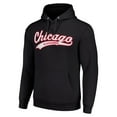 thumbnail image 2 of Men's Starter Black Chicago Blackhawks Tailsweep Fleece Tri-Blend Pullover Hoodie, 2 of 3