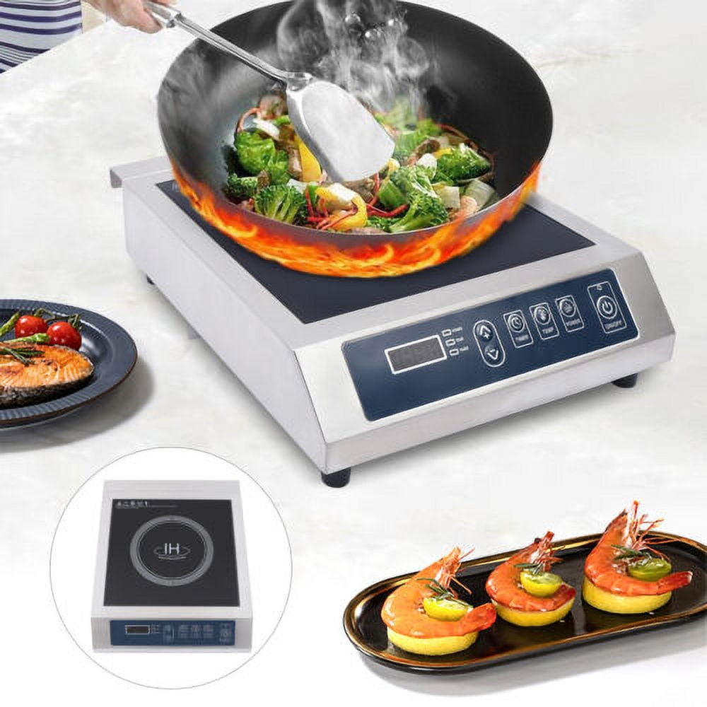 Portable Induction Cooktop Stainless Steel Countertop Cooker 13-speed Adjustment