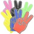 thumbnail image 1 of 6pcs Foam Fingers For Hands Cheering Colorful Cheerleading Foam Fingers Props Cheering Finger Props, 1 of 5