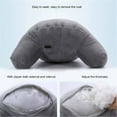 thumbnail image 3 of HUGFEGWE 20x15in Small Reading Pillow, Bed Pillow with Armrest, Back Backrest for Sitting in Bed, Reading & Bed Rest Pillows, Solid Color Back Pillow for Bed, Bed Chair Arm Pillow CJB91-43496, 3 of 5