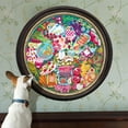 thumbnail image 5 of eeBoo Piece & Love: Charcuterie - 500 Piece Puzzle - Adult Round Jigsaw, 23" Diameter, Includes Image Reference Insert, Glossy High-Quality Pieces, 5 of 7