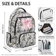 thumbnail image 4 of Binienty Duck Camo Pink Bow Girls Bookbag Age 10-12 17 Inch Waterproof Backpack with Side Pockets School Bag Children Back to School Gifts, 4 of 8