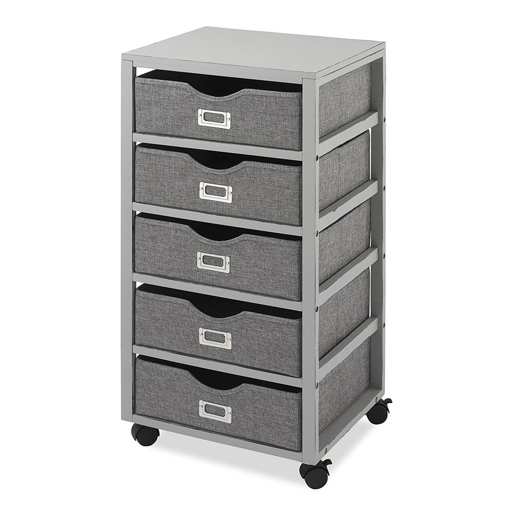 Multipurpose Storage Cart with 5 Removable Bins